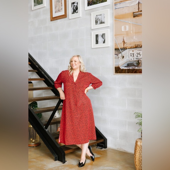 123-Smash + Tess red/black leopard print dress - Picture 3 of 11